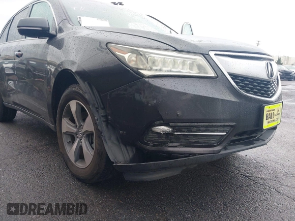 2016 Acura MDX with VIN 5FRYD3H23GB007677, listed as a IAAI auction lot 41586346 with 104,586 mi miles. Bid and sale history available at carsss.com. Image 6.