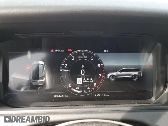 2019 Land Rover Range Rover Velar S with VIN SALYB2EX5KA213305, listed as a Copart auction lot 41259444 with 66,122 mi miles. Bid and sale history available at carsss.com. Image 9.