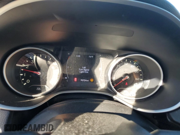 2017 Jeep Compass Sport with VIN 3C4NJCAB4HT672923, listed as a Copart auction lot 78287074 with 70,724 mi miles and Salvage Title. Bid and sale history available at carsss.com. Image 9.