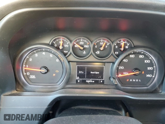 2020 Chevrolet Silverado 1500 Custom with VIN 1GCRWBEH9LZ336147, listed as a Copart auction lot 42966205 with 152,676 mi miles and Salvage Title. Bid and sale history available at carsss.com. Image 9.
