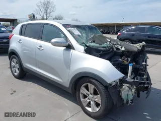2012 Kia Sportage LX with VIN KNDPB3A23C7256915, listed as a IAAI auction lot 41891378 with 1 mi miles. Bid and sale history available at carsss.com. Image 1.