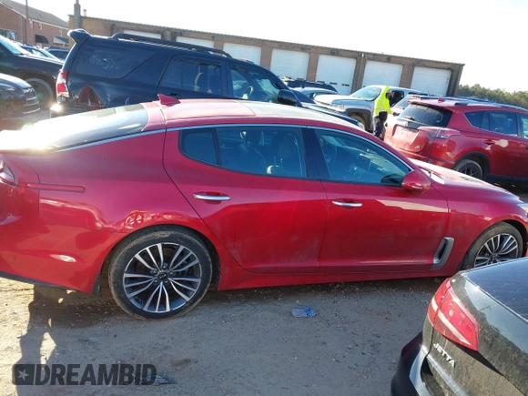 2019 Kia Stinger with VIN KNAE15LA2K6046124, listed as a IAAI auction lot 41348793 with 58,162 mi miles. Bid and sale history available at carsss.com. Image 14.