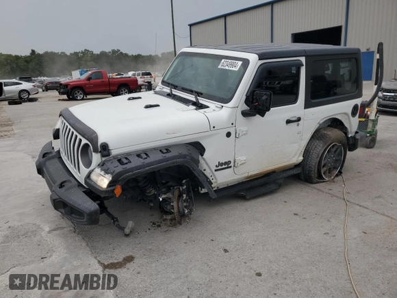 2021 Jeep Wrangler 80th Anniversary with VIN 1C4HJXAG1MW721452, listed as a Copart auction lot 62349904 with 40,677 mi miles and Salvage Title. Bid and sale history available at DreamBid. Image 1.
