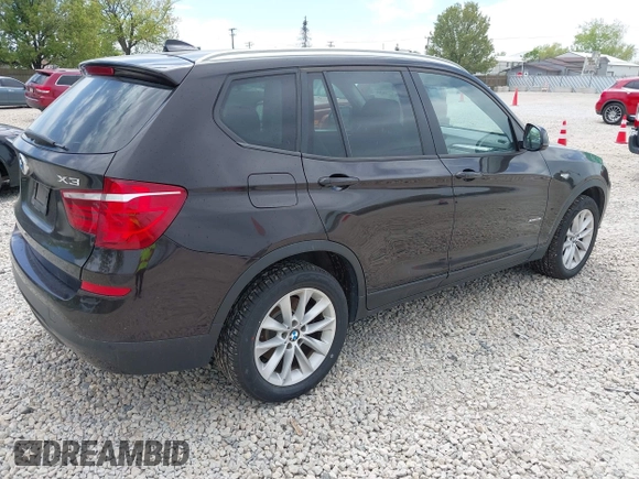 2015 BMW X3 xDrive28i with VIN 5UXWX9C57F0D61270, listed as a IAAI auction lot 42254938 with 185,550 mi miles and . Bid and sale history available at DreamBid. Image 4.