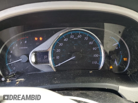 2012 Toyota Sienna XLE AAS with VIN 5TDYK3DC4CS231794, listed as a Copart auction lot 58206235 with 141,935 mi miles and Non repairable. Bid and sale history available at DreamBid. Image 9.