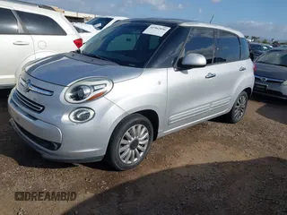 2014 FIAT 500L Easy with VIN ZFBCFABH5EZ024112, listed as a IAAI auction lot 41962896 with 139,273 mi miles. Bid and sale history available at carsss.com. Image 2.