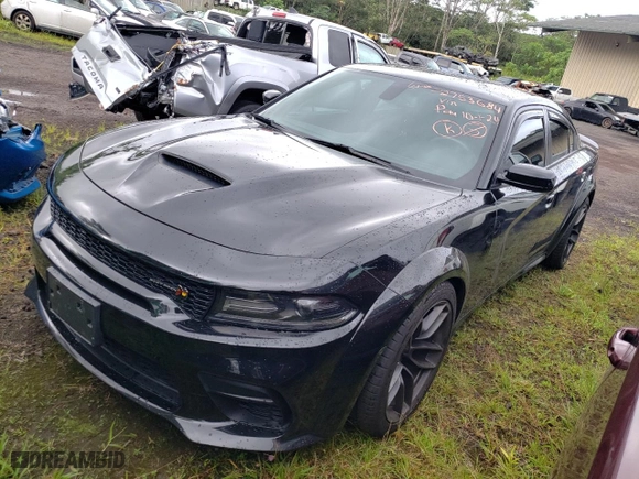 2021 Dodge Charger Scat Pack Widebody with VIN 2C3CDXGJ0MH602783, listed as a Copart auction lot 72753684 with 28,625 mi miles and Clean Title. Bid and sale history available at carsss.com. Image 1.