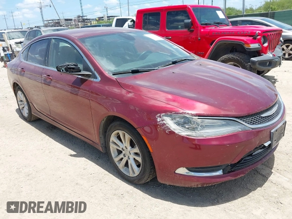 2015 Chrysler 200 Limited with VIN 1C3CCCAB4FN554647, listed as a IAAI auction lot 42535164 with 101,055 mi miles and . Bid and sale history available at DreamBid. Image 1.