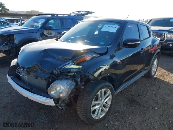 2016 Nissan Juke S with VIN JN8AF5MR6GT607168, listed as a IAAI auction lot 41301954 with 43,338 mi miles. Bid and sale history available at carsss.com. Image 6.