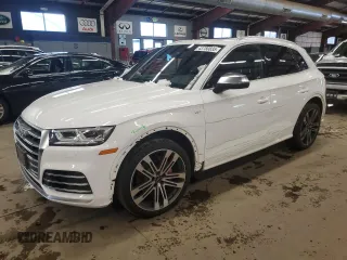 2018 Audi SQ5 Premium Plus with VIN WA1A4AFY9J2084587, listed as a Copart auction lot 43780835 with 80,914 mi miles and Salvage Title. Bid and sale history available at carsss.com. Image 1.