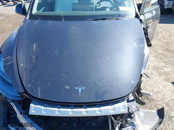 2025 Tesla Model Y Long Range with VIN 7SAYGDEE1SA351255, listed as a IAAI auction lot 41816235 with 1,463 mi miles. Bid and sale history available at carsss.com. Image 10.