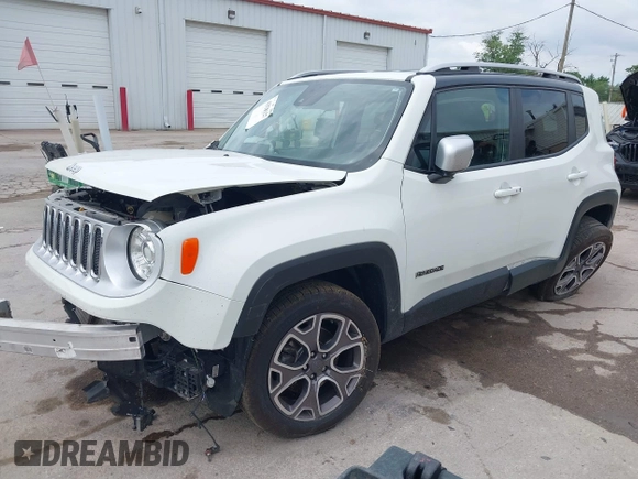 2017 Jeep Renegade Limited с VIN ZACCJBDB3HPG60590, выставлен на аукционе IAAI как лот 42521527 с пробегом 79 455 миль миль и . История ставок и продаж доступна на DreamBid. Изображение 18.