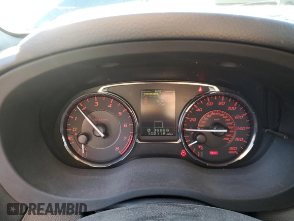 2016 Subaru WRX Premium with VIN JF1VA1E67G9817497, listed as a Copart auction lot 48055125 with 102,118 mi miles and Salvage title. Bid and sale history available at DreamBid. Image 9.