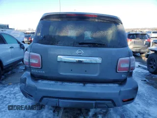 2020 Nissan Armada SV with VIN JN8AY2ND0LX017725, listed as a Copart auction lot 42261355 with 105,230 mi miles and Clean Title. Bid and sale history available at carsss.com. Image 6.