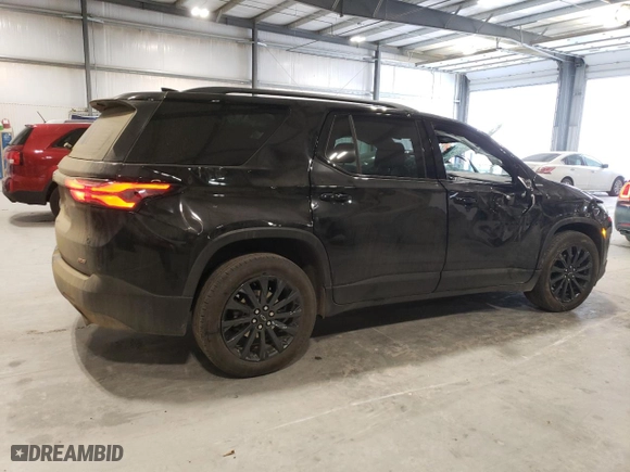 2023 Chevrolet Traverse RS with VIN 1GNEVJKW0PJ244581, listed as a Copart auction lot 43547155 with 28,592 mi miles and Salvage Title. Bid and sale history available at carsss.com. Image 3.