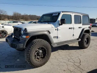 2022 Jeep Wrangler Unlimited Sport with VIN 1C4HJXDG6NW201051, listed as a Copart auction lot 42795565 with 30,197 mi miles and Salvage Title. Bid and sale history available at DreamBid. Image 1.