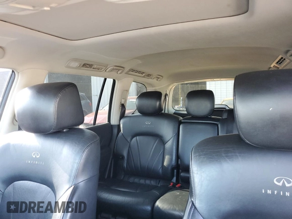 2012 Infiniti QX56 8-passenger with VIN JN8AZ2NC5C9317849, listed as a Copart auction lot 68599364 with 225,533 mi miles and Salvage Title. Bid and sale history available at carsss.com. Image 10.