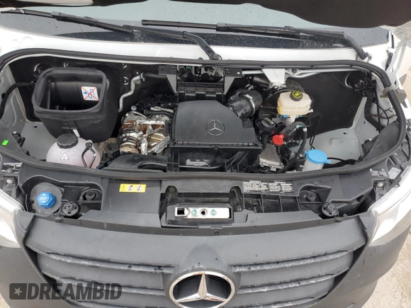 2024 Mercedes-Benz Sprinter Cargo with VIN W1Y4KBHY1RT188908, listed as a Copart auction lot 46227725 with 4,828 mi miles and Non Repairable. Bid and sale history available at carsss.com. Image 12.