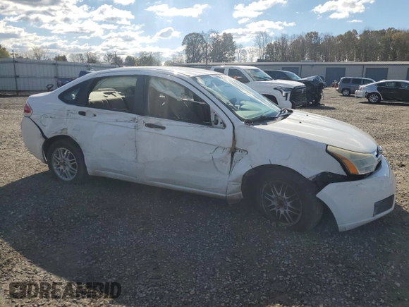 2008 Ford Focus SE with VIN 1FAHP35N08W275659, listed as a Copart auction lot 47980245 with 0 mi miles and Salvage Title. Bid and sale history available at carsss.com. Image 4.