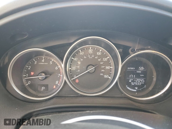 2016 Mazda CX-5 Sport with VIN JM3KE4BY3G0907976, listed as a Copart auction lot 85238414 with 92,933 mi miles and Salvage title. Bid and sale history available at DreamBid. Image 9.