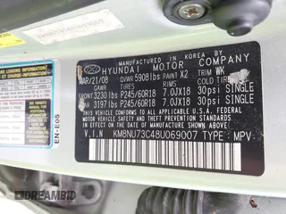 2008 Hyundai Veracruz GLS с VIN KM8NU73C48U069007, выставлен на аукционе IAAI как лот 42316078 с пробегом 88 386 миль миль и . История ставок и продаж доступна на DreamBid. Изображение 9.