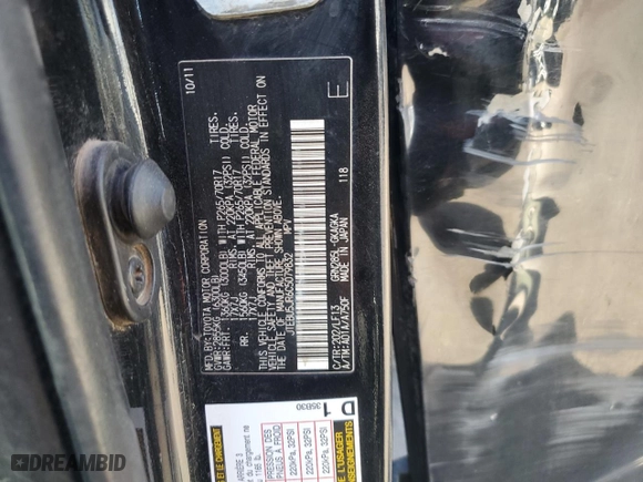 2012 Toyota 4Runner SR5 with VIN JTEBU5JR6C5079832, listed as a Copart auction lot 49485745 with 340,840 mi miles and Salvage Title. Bid and sale history available at carsss.com. Image 16.