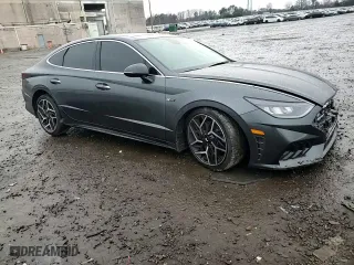 2023 Hyundai Sonata N Line with VIN KMHL14JC7PA261474, listed as a Copart auction lot 86417684 with 57,657 mi miles and Salvage Title. Bid and sale history available at carsss.com. Image 10.