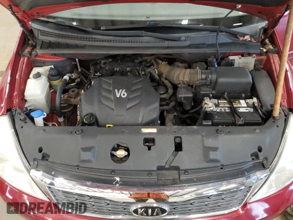 2012 Kia Sedona LX with VIN KNDMG4C76C6421543, listed as a Copart auction lot 78422314 with 128,424 mi miles and Clean Title. Bid and sale history available at carsss.com. Image 12.
