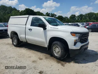 2023 Chevrolet Silverado 1500 Work Truck with VIN 3GCNAAEK9PG359243, listed as a Copart auction lot 56012745 with 99,026 mi miles and Clean Title. Bid and sale history available at DreamBid. Image 4.