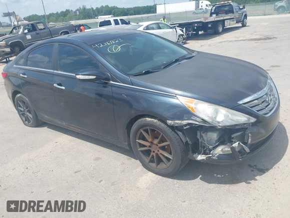 2013 Hyundai Sonata Limited with VIN 5NPEC4AB1DH636469, listed as a IAAI auction lot 42183823 with 186,219 mi miles and . Bid and sale history available at DreamBid. Image 1.