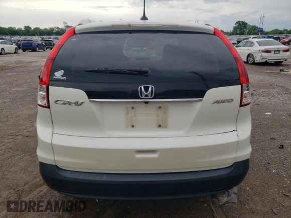 2013 Honda CR-V EX-L z VIN 5J6RM4H77DL001777, wystawiony jako Copart lot #54986735 z przebiegiem 157 113 mil mil oraz Szkody całkowita. Historia ofert i sprzedaży dostępna na DreamBid. Obrazek 6.
