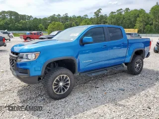 2021 Chevrolet Colorado 4WD ZR2 z VIN 1GCGTEEN7M1157788, wystawiony jako Copart lot #58042845 z przebiegiem 49 008 mil mil oraz Szkoda całkowita • Salvage title. Historia ofert i sprzedaży dostępna na DreamBid. Obrazek 1.