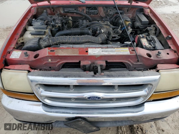 1999 Ford Ranger XL with VIN 1FTYR10V5XUB71629, listed as a Copart auction lot 84675534 with 180,219 mi miles and Salvage Title. Bid and sale history available at carsss.com. Image 11.