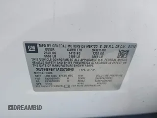 2010 Cadillac SRX Premium Collection with VIN 3GYFNFEY1AS575046, listed as a IAAI auction lot 42576770 with 135,129 mi miles and . Bid and sale history available at DreamBid. Image 9.
