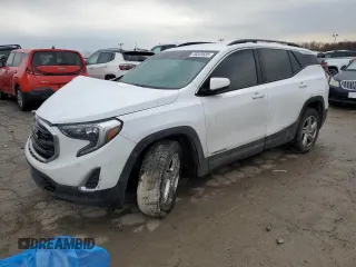 2018 GMC Terrain SLE with VIN 3GKALMEX0JL143404, listed as a Copart auction lot 46843685 with 88,094 mi miles and Salvage Title. Bid and sale history available at carsss.com. Image 1.