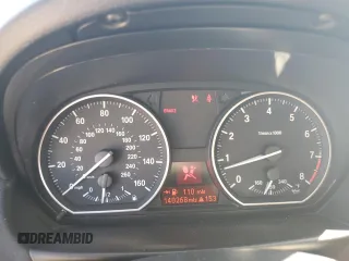 2013 BMW 1 Series 135i with VIN WBAUC9C57DVY60522, listed as a Copart auction lot 72445174 with 140,268 mi miles and Salvage Title. Bid and sale history available at carsss.com. Image 9.