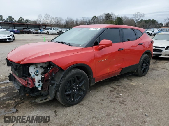 2020 Chevrolet Blazer LT with VIN 3GNKBCR46LS667864, listed as a Copart auction lot 42393635 with 92,756 mi miles and Salvage title. Bid and sale history available at DreamBid. Image 1.