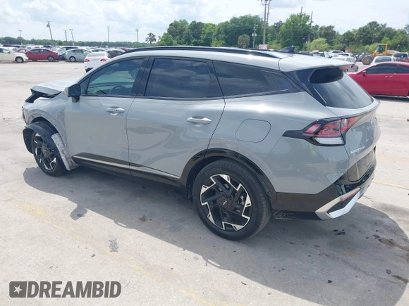 2024 Kia Sportage SX-Prestige with VIN 5XYK53DF9RG209948, listed as a IAAI auction lot 41924480 with 17,345 mi miles and . Bid and sale history available at carsss.com. Image 3.