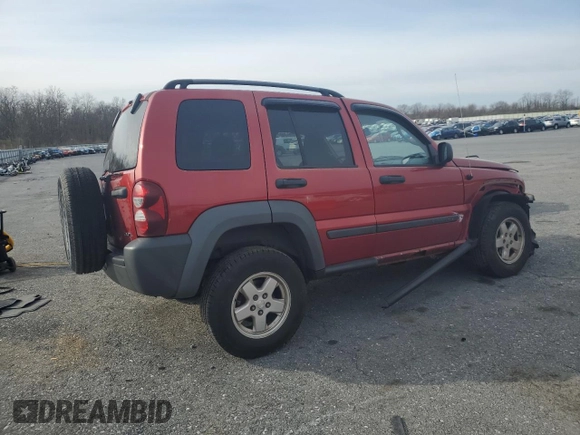 2006 Jeep Liberty Sport with VIN 1J4GL48K46W262073, listed as a Copart auction lot 51462605 with 102,220 mi miles and Salvage Title. Bid and sale history available at carsss.com. Image 3.