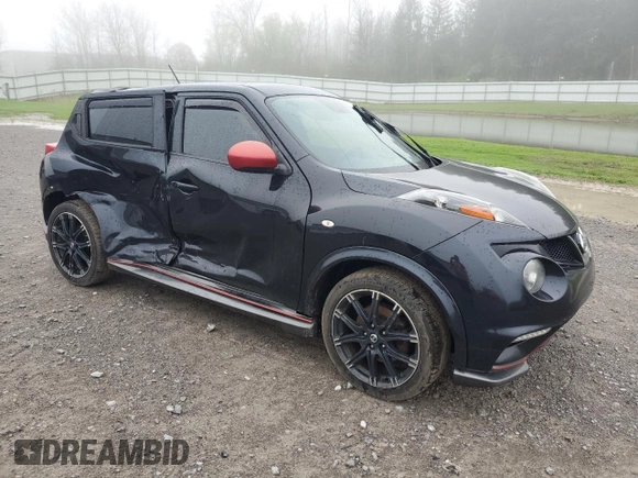 2013 Nissan Juke Nismo z VIN JN8AF5MV2DT221520, wystawiony jako Copart lot #55310605 z przebiegiem 83 224 mil mil oraz Szkoda całkowita • Salvage title. Historia ofert i sprzedaży dostępna na DreamBid. Obrazek 4.