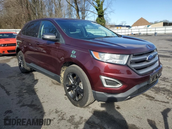 2018 Ford Edge SEL with VIN 2FMPK3J96JBB55736, listed as a Copart auction lot 50248395 with 83,743 mi miles and Salvage Title. Bid and sale history available at carsss.com. Image 4.