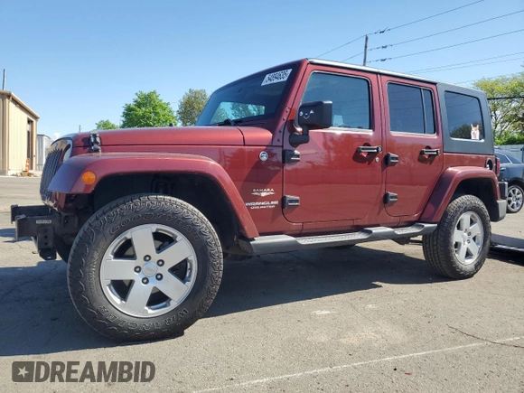 2008 Jeep Wrangler Unlimited Sahara with VIN 1J4GA59168L534967, listed as a Copart auction lot 54894635 with 180,581 mi miles and Salvage title. Bid and sale history available at DreamBid. Image 1.