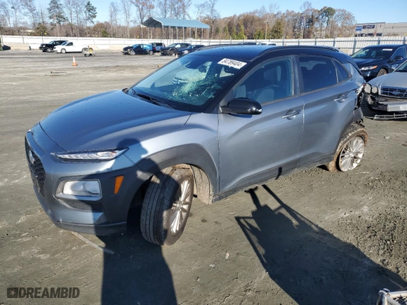 2021 Hyundai Kona SEL with VIN KM8K22AA8MU615752, listed as a Copart auction lot 84789404 with 80,509 mi miles and Salvage Title. Bid and sale history available at carsss.com. Image 1.