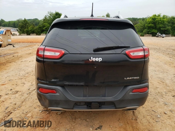 2016 Jeep Cherokee Limited with VIN 1C4PJLDS8GW207378, listed as a Copart auction lot 57309855 with 202,432 mi miles and Salvage title. Bid and sale history available at DreamBid. Image 6.