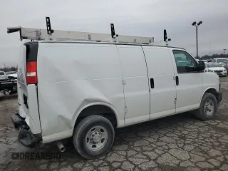 2021 Chevrolet Express Cargo z VIN 1GCWGAFP5M1200324, wystawiony jako Copart lot #44656985 z przebiegiem 53 290 mil mil oraz Szkoda całkowita • Salvage title. Historia ofert i sprzedaży dostępna na DreamBid. Obrazek 3.
