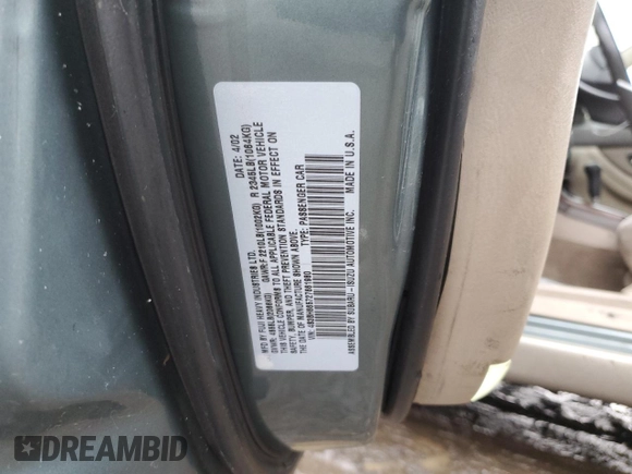 2002 Subaru Legacy Outback with VIN 4S3BH665727661980, listed as a Copart auction lot 47190155 with 168,026 mi miles and Clean title. Bid and sale history available at DreamBid. Image 13.