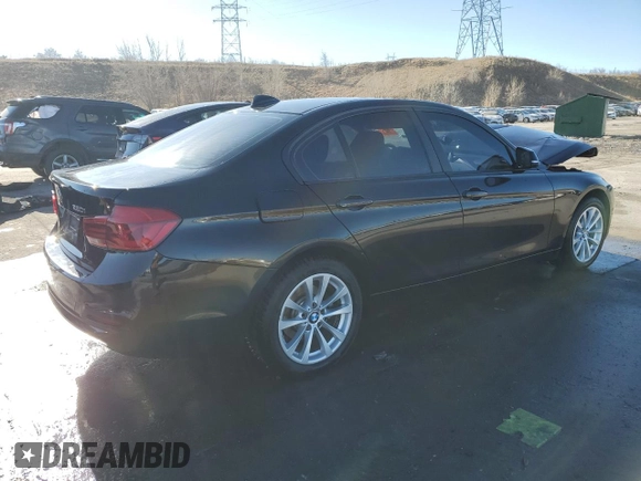 2018 BMW 3 Series 320i xDrive with VIN WBA8E5G57JNU46442, listed as a Copart auction lot 46619795 with Not Provided miles and Salvage Title. Bid and sale history available at carsss.com. Image 3.