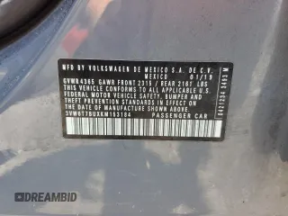 2019 Volkswagen Jetta GLI S z VIN 3VW6T7BUXKM153184, wystawiony jako Copart lot #55966045 z przebiegiem 44 632 mil mil oraz Szkody całkowita. Historia ofert i sprzedaży dostępna na DreamBid. Obrazek 12.