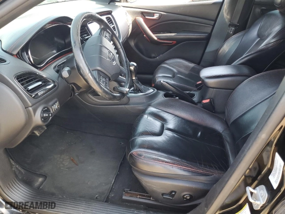 2016 Dodge Dart GT with VIN 1C3CDFEB9GD585294, listed as a Copart auction lot 49728425 with NaN miles and Salvage Title. Bid and sale history available at carsss.com. Image 7.
