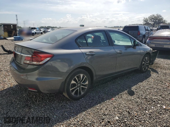 2013 Honda Civic EX with VIN 19XFB2F80DE034305, listed as a Copart auction lot 55426315 with 198,911 mi miles and Clean Title. Bid and sale history available at DreamBid. Image 3.